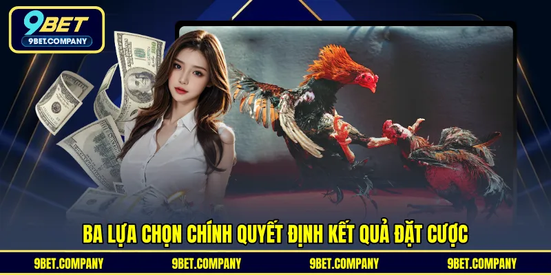Ba lựa chọn chính quyết định kết quả đặt cược